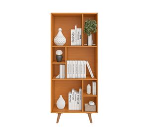 Librero Alianca café/off 3 puertas