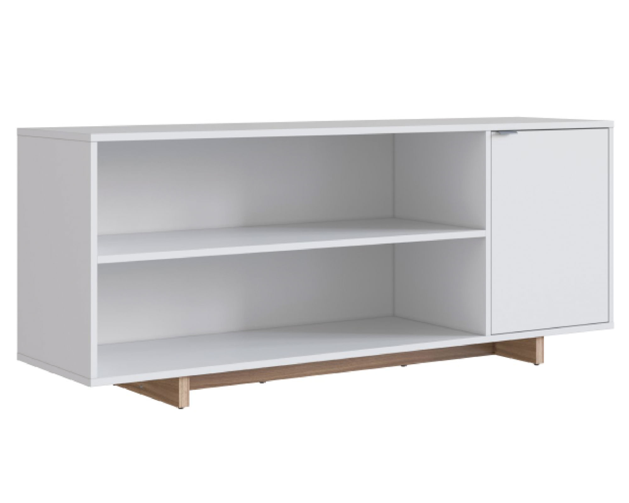 Be Design Rack TV 50" Moveli 3 espacios blanco