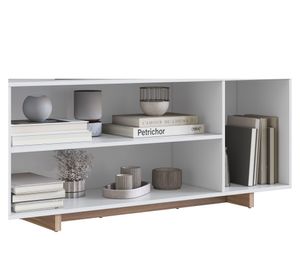 Rack TV 50" Moveli 3 espacios blanco