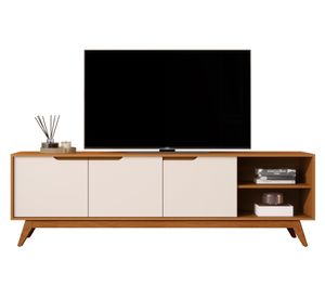 Rack TV 60" Tucumán caramelo/perla