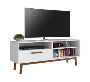 Rack TV 55" Moveli 4 espacios blanco