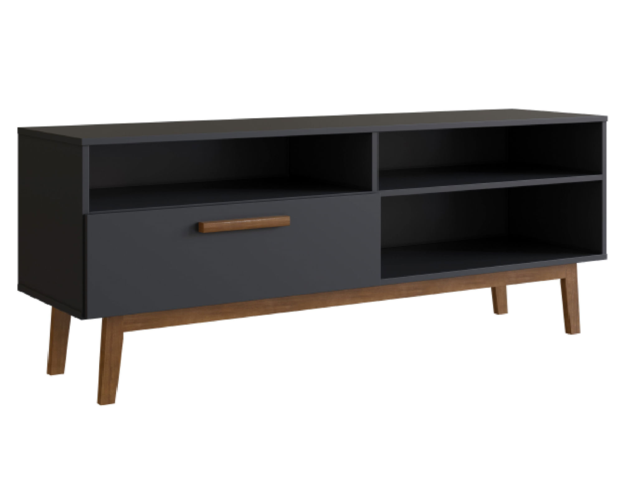 Be Design Rack TV 55" Moveli 4 espacios negro