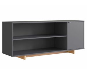 Rack TV 50" Moveli 3 espacios gris