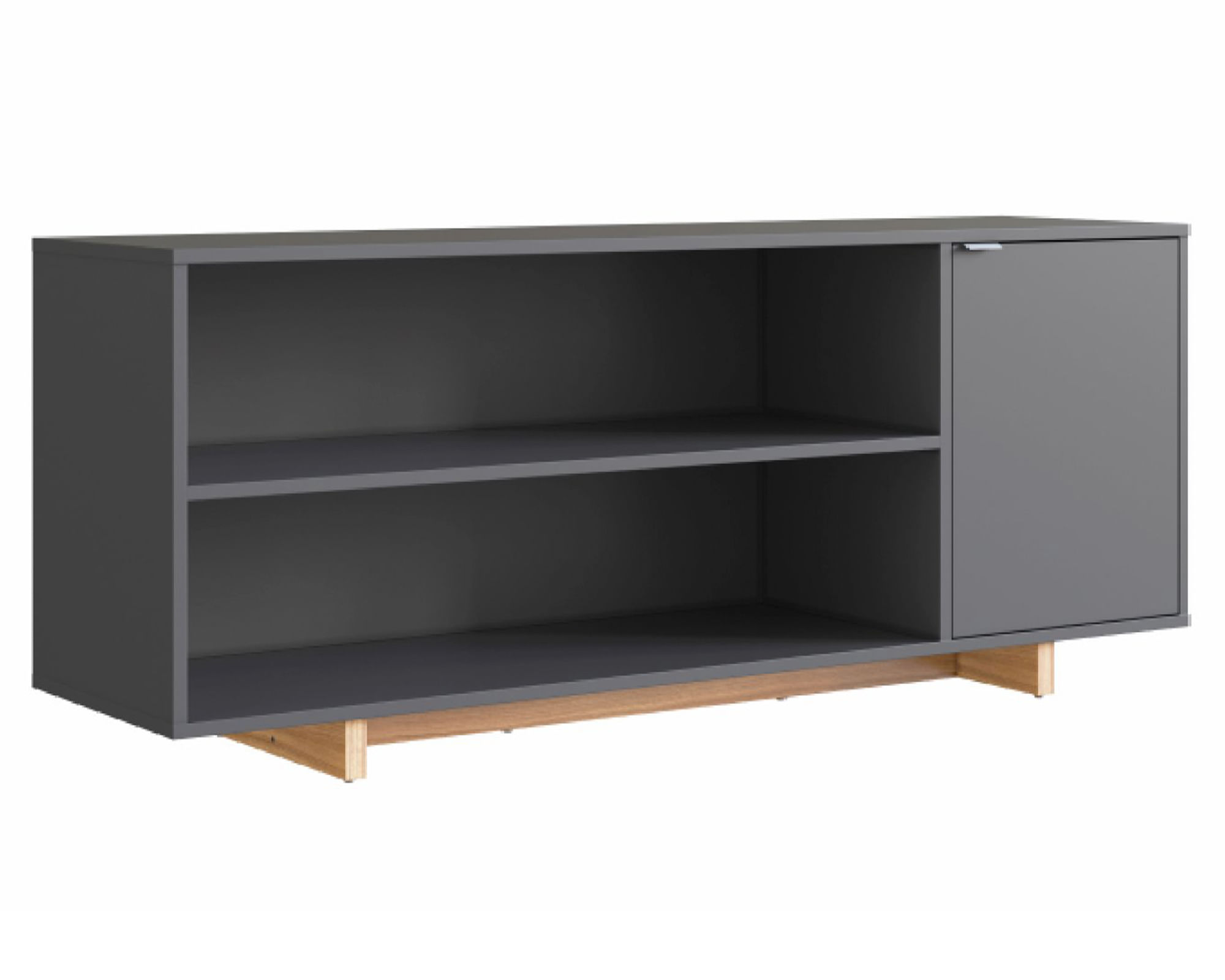 Be Design Rack TV 50" Moveli 3 espacios gris