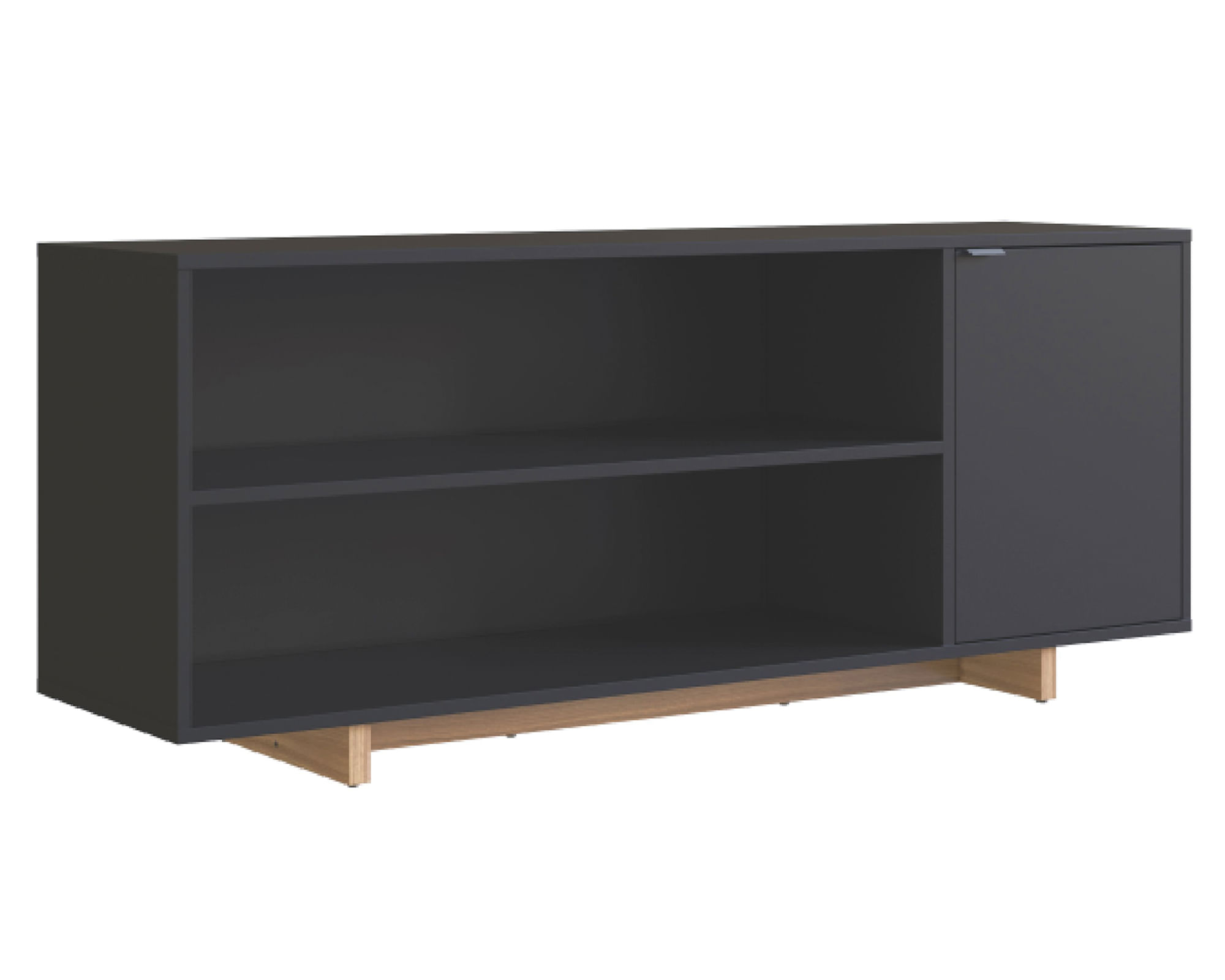Be Design Rack TV 50" Moveli 3 espacios negro
