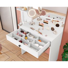 Tocador Encanto blanco 1 cajón