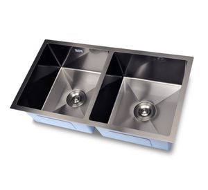 Lavaplatos doble Style flex black 82x45x22 cm