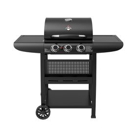 Parrilla a gas Kansas black 3 quemadores
