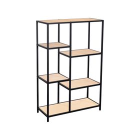 Repisa Multinivel negro/natural 109x70x30 cm