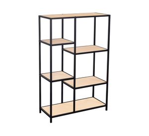 Repisa Multinivel negro/natural 109x70x30 cm