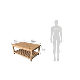 Mesa centro rectangular Saltillo natural