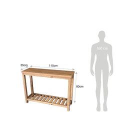 Arrimo Saltillo café 80x110x35 cm