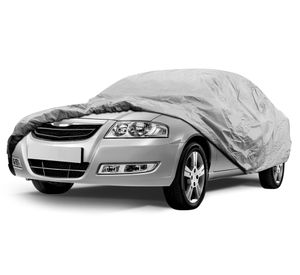 Cubre auto gris claro talla L