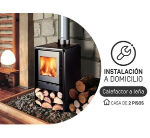 Instalación Calefactor a Leña en casas de 2 pisos