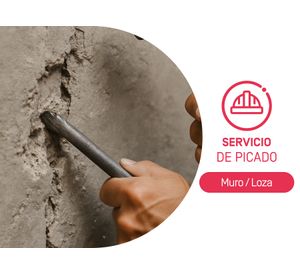Servicio de picado muro/losa