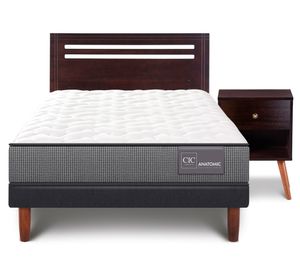 Cama europea Anatomic 1.5 plazas  + set New Múnich