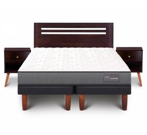 Cama europea Anatomic 2 plazas base dividida + set New Múnich