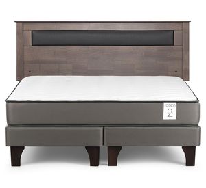 Cama europea New Style 2 plus king base dividida + respaldo  Ferrara G