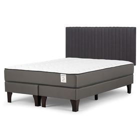 Cama europea New Style 2 plus 2 plazas base dividida + respaldo Lucio G