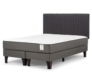 Cama europea New Style 2 plus 2 plazas base dividida + respaldo Lucio G