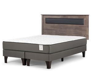 Cama europea New Style 2 plus king base dividida + respaldo  Ferrara G