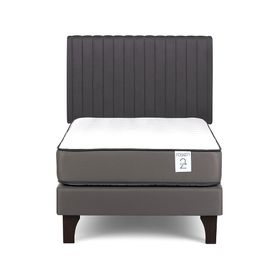 Cama europea New Style 2 plus 1.5 plazas + respaldo Lucio G