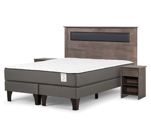 Cama europea New Style 2 plus king base dividida + set Ferrara G