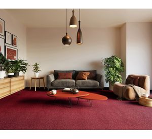 Alfombra Terra rojo velvet 1 m2