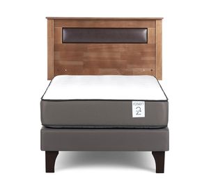 Cama europea New Style 2 plus 1.5 plazas + respaldo Ferrara