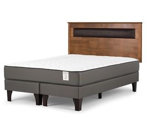 Cama europea New Style 2 plus king base dividida + respaldo Ferrara