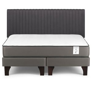 Cama europea New Style 2 plus king base dividida + respaldo Lucio G