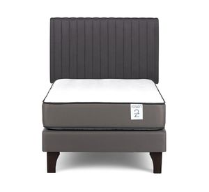 Cama europea New Style 2 plus 1 plaza  + respaldo Lucio G
