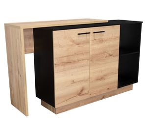 Isla de cocina Sicilia duna wengue 90x150x60 cm