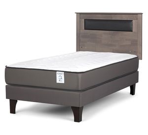 Cama europea New Style 2 plus 1 plaza  + respaldo Ferrara G