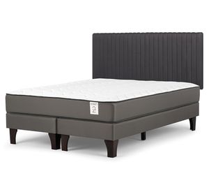Cama europea New Style 2 plus king base dividida + respaldo Lucio G