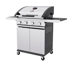 Parrilla a gas New York inox 4 quemadores