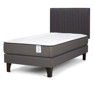 Cama europea New Style 2 plus 1 plaza  + respaldo Lucio G