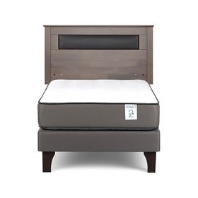 Cama europea New Style 2 plus 1.5 plazas + respaldo Ferrara G