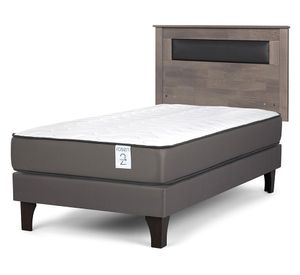 Cama europea New Style 2 plus 1.5 plazas + respaldo Ferrara G