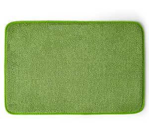 Piso de baño Chenille poliéster pistacho 40x60 cm