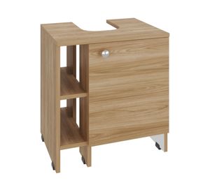 Mueble lavamanos Basic fresno europeo 50.9x47x37.4 cm