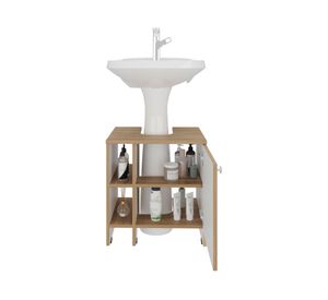 Mueble lavamanos Basic fresno europeo 50.9x47x37.4 cm