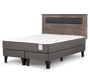 Cama europea New Style 2 plus 2 plazas base dividida + respaldo  Ferrara G