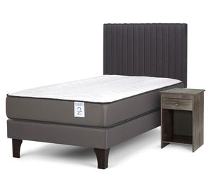 Cama europea New Style 2 plus 1 plaza  + set Lucio G
