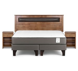 Cama europea New Style 2 plus king base dividida + set Ferrara