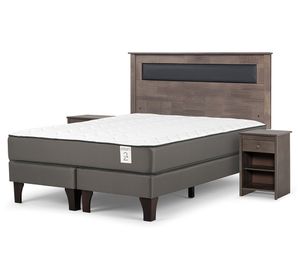 Cama europea New Style 2 plus 2 plazas base dividida + set Ferrara G