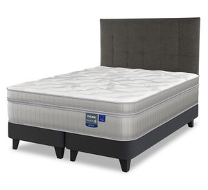 Cama europea Paradise 2 plazas base dividida + respaldo Design grafito