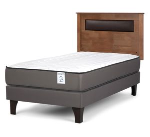 Cama europea New Style 2 plus 1 plaza + respaldo Ferrara
