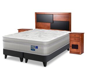 Cama europea Paradise 2 plazas base dividida + set Colonia