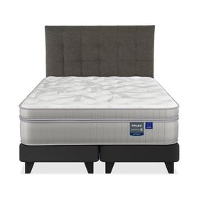 Cama europea Paradise súper king base dividida + respaldo Design grafito